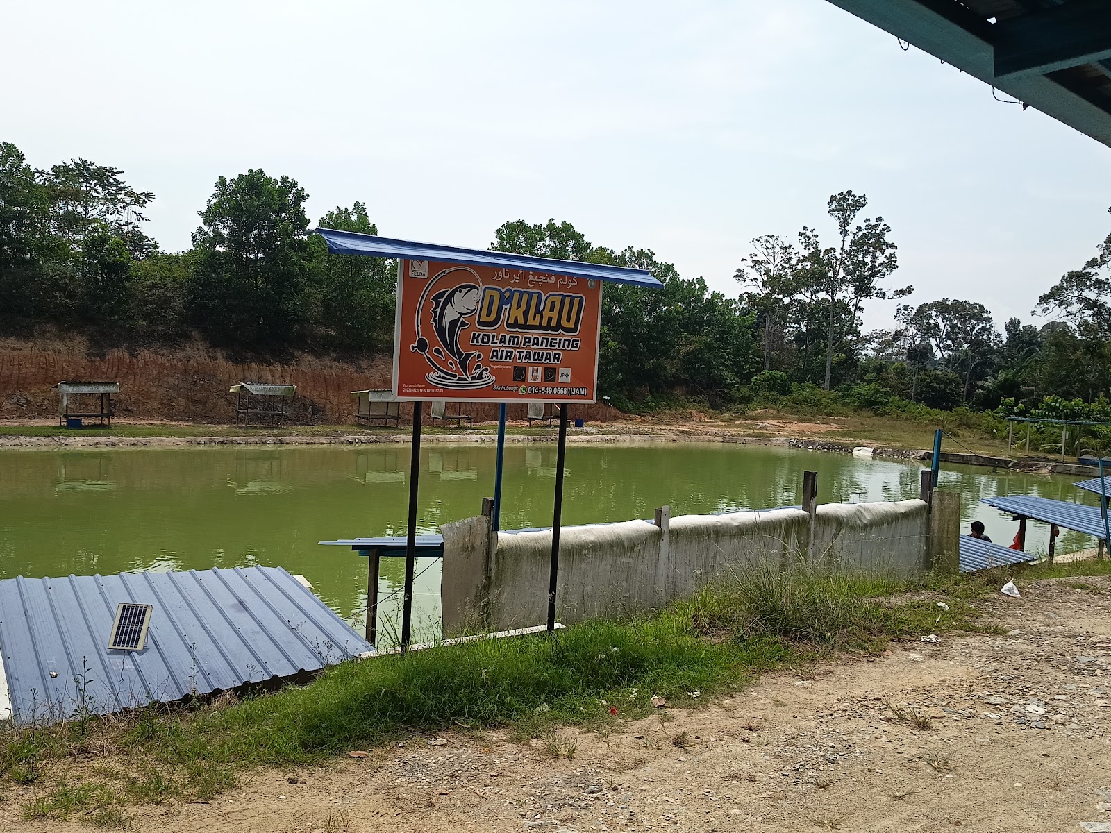Kolam pancing ejam D'Klau, kolam pancing di Sungai Ruan, Pahang (gambar 2)