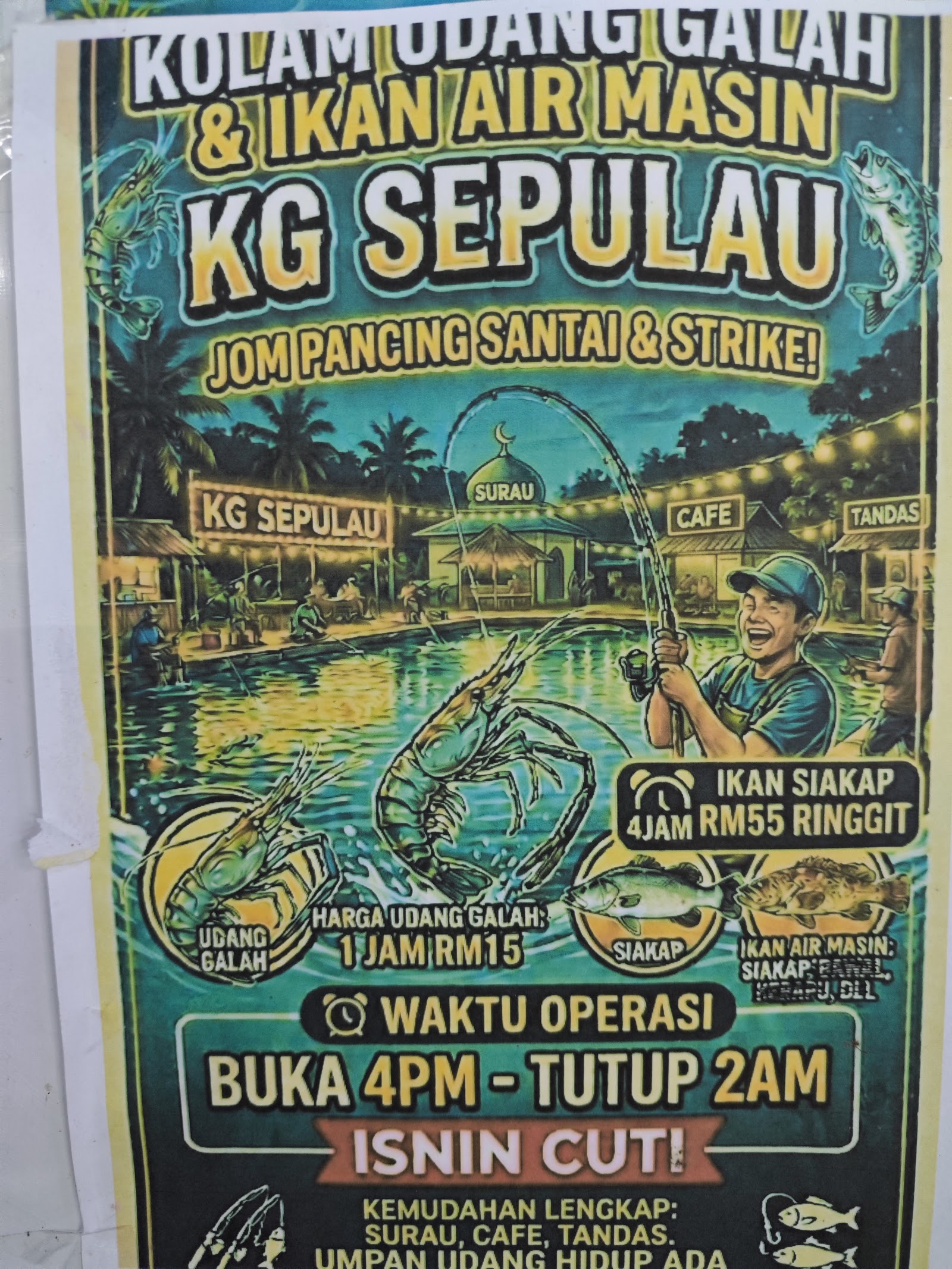 KEYFARM'S KOLAM PANCING, kolam pancing di Simpang Empat, Pulau Pinang (gambar 2)