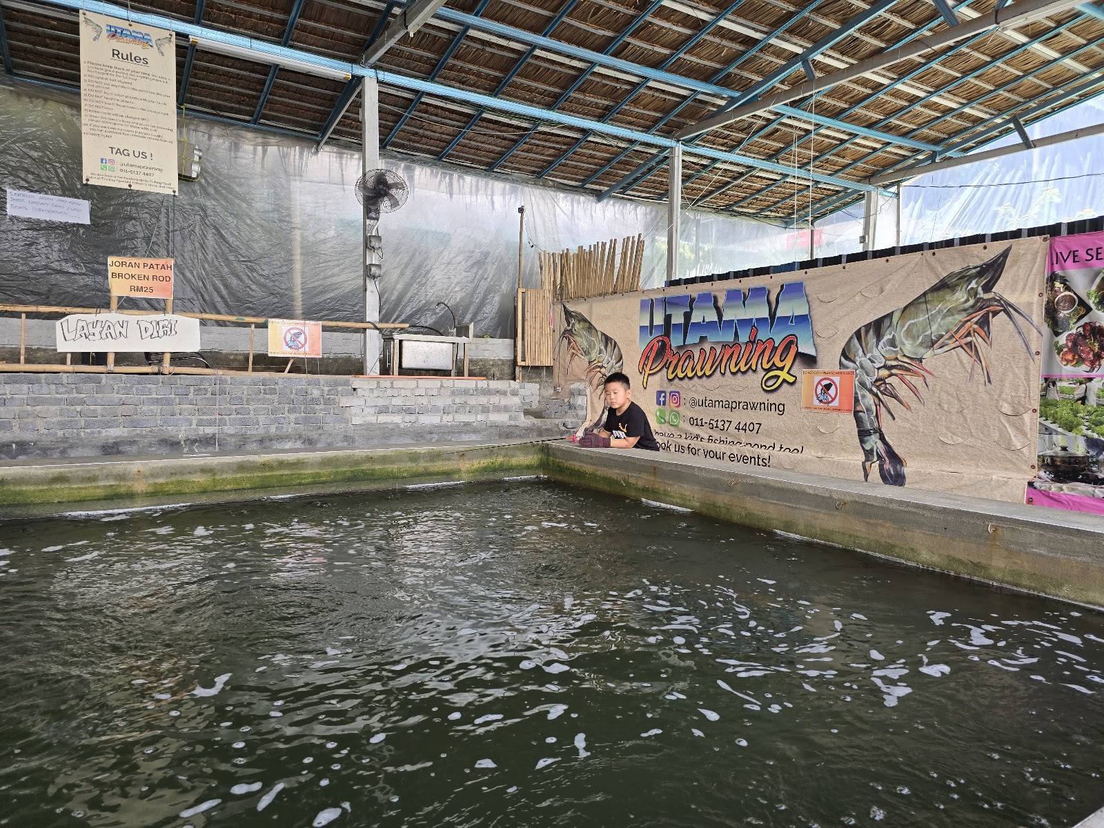 Utama Farm & Prawning, kolam pancing di Petaling Jaya, Selangor (gambar 2)