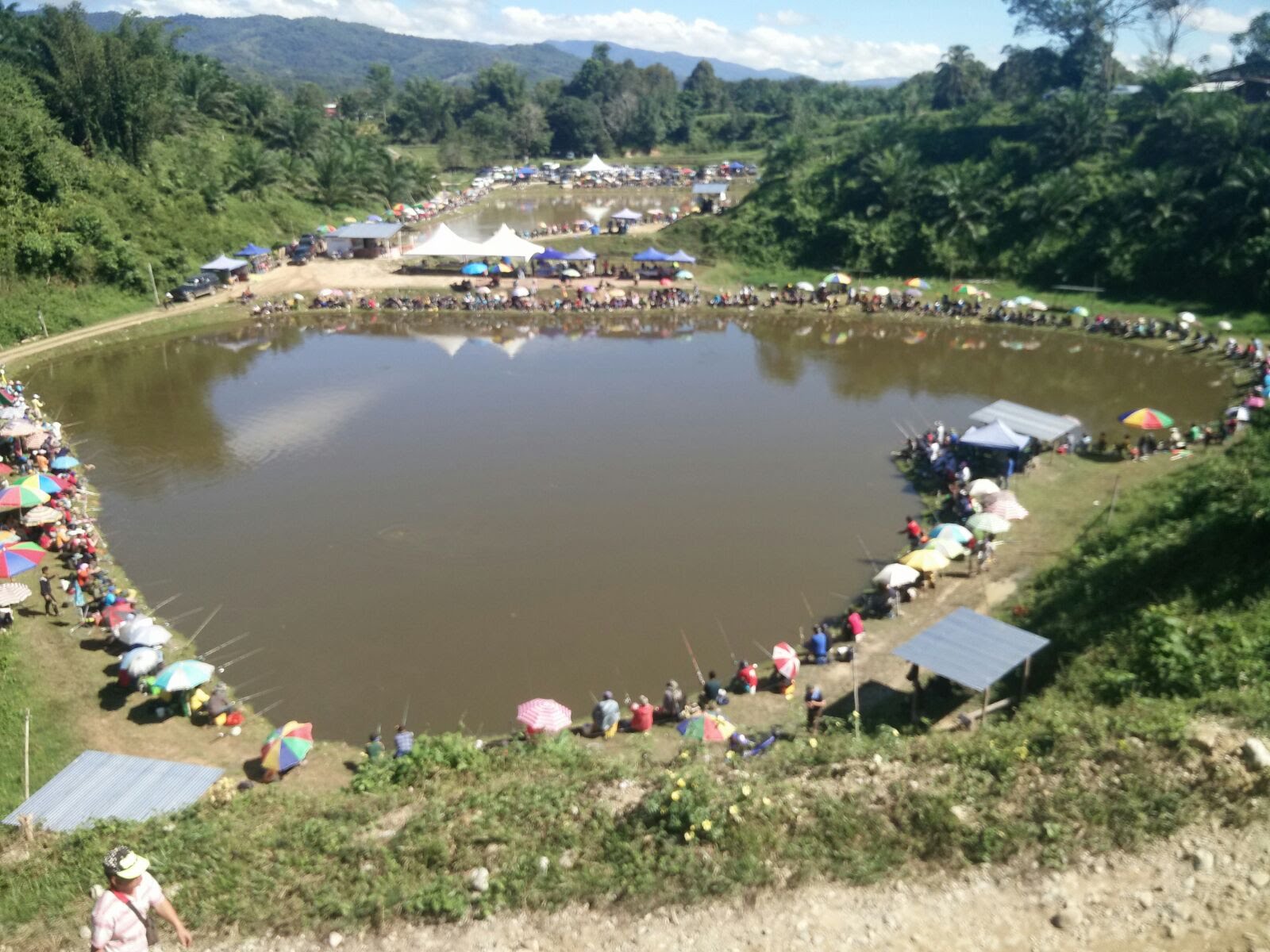 Kolam Rekreasi Pupuluton Valley (KRPV), kolam pancing di Tambunan, Sabah (gambar 2)