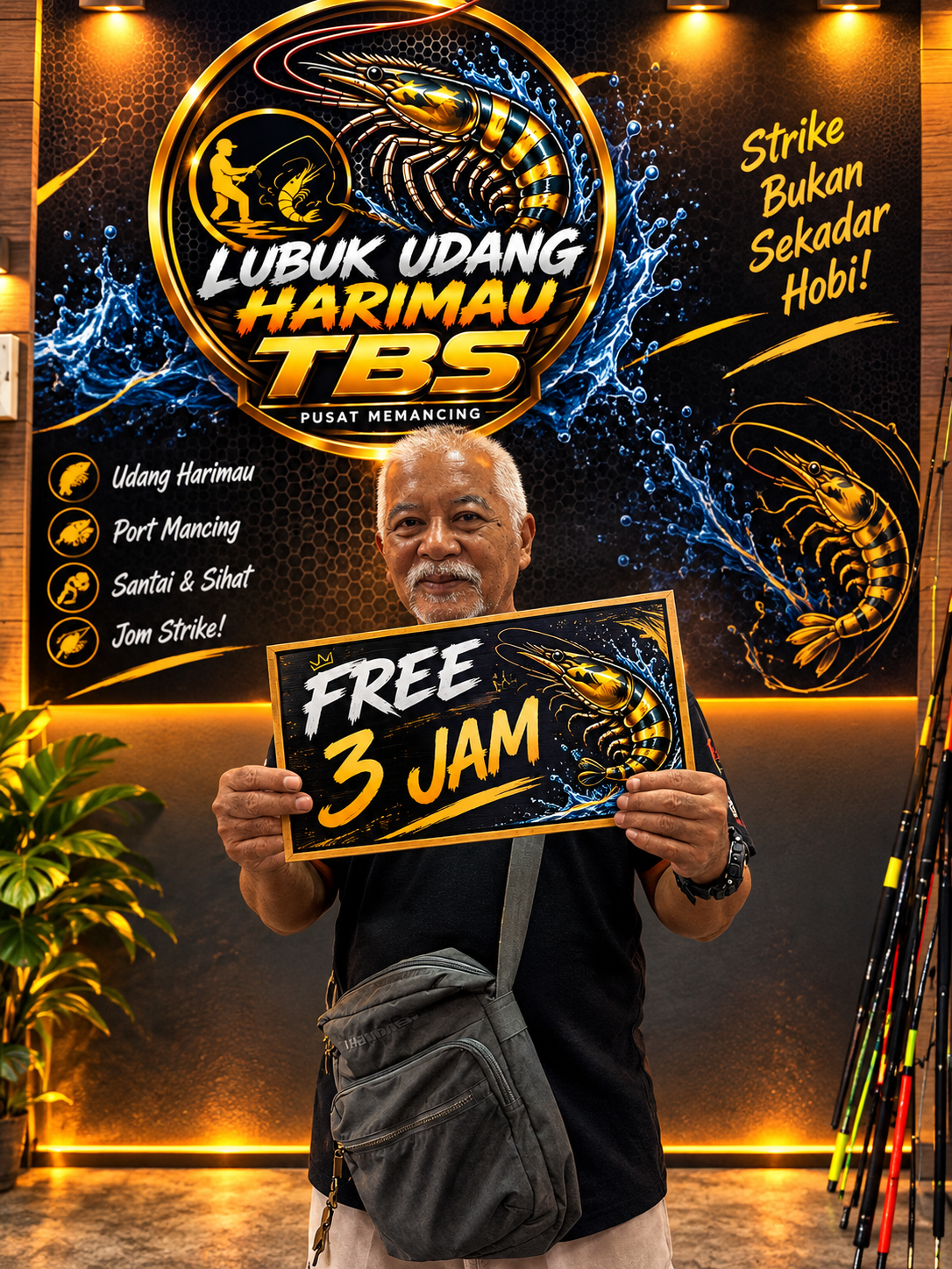 Kolam pancing Kolam Pancing Udang Harimau TBS , Pajam