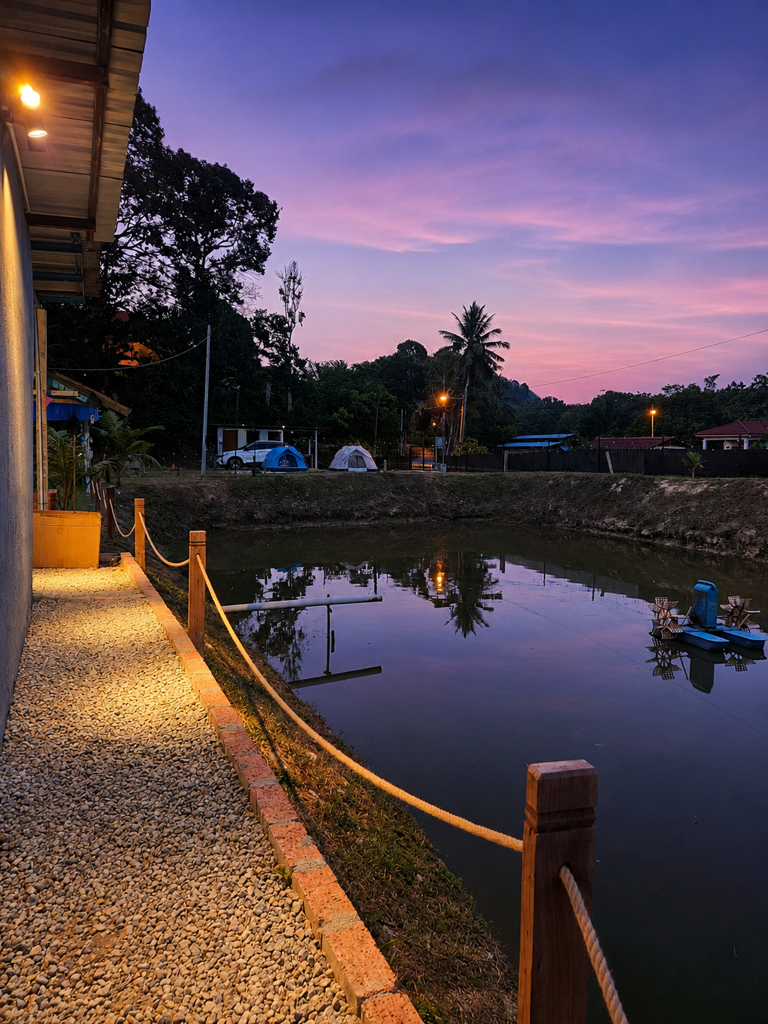 Kolam pancing Laman Rizqiland By Oceanic Farming